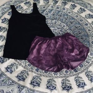 Nike purple running shorts